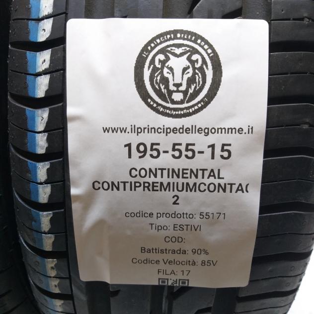 2 GOMME 195 55 15 CONTINENTAL A55171 - Foto 2