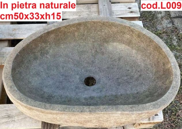 Lavabo lavandino da appoggio in pietra naturale 4 - Foto 5