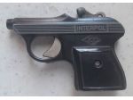 Pistola giocattolo in metallo con scritta "INTERPOL"  Italia anni 70