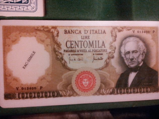 Fiches plastificate riproduzione vecchie lire italiane 80 pezzi - Foto 2