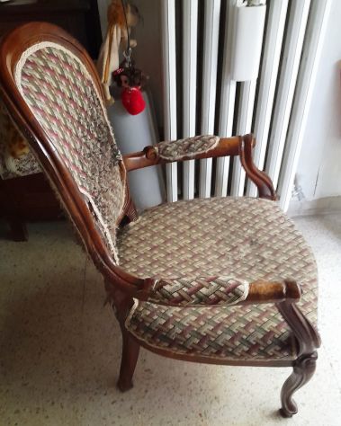 Poltrona bergier da ritappezzare