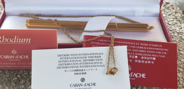 Roller Caran d'Ache Gold Plated  vintage - Foto 10