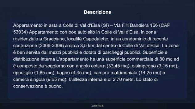 Immobile in asta di 80 m², box auto in vendita a Colle di Val d'Elsa - Foto 16