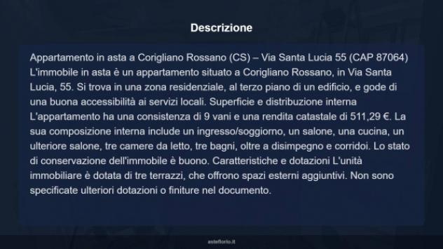 Immobile in asta di 239 m² con più di 5 locali in vendita a Corigliano-Rossano - Foto 6