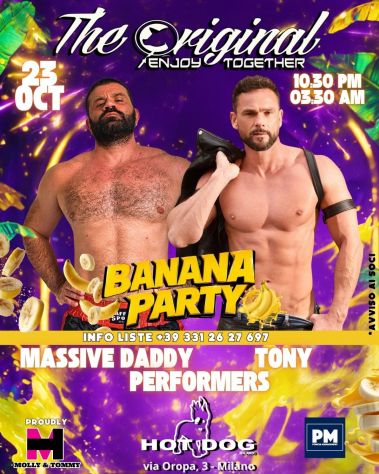 18/10 - 24/10:Party Gay 23 Ottobre Milano