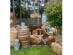 Noleggio scenografia country western balle di paglia