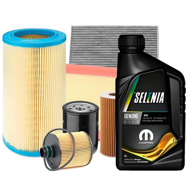 Kit Tagliando + Olio Selenia 5w40 FIAT PUNTO 1.3 MULTIJET