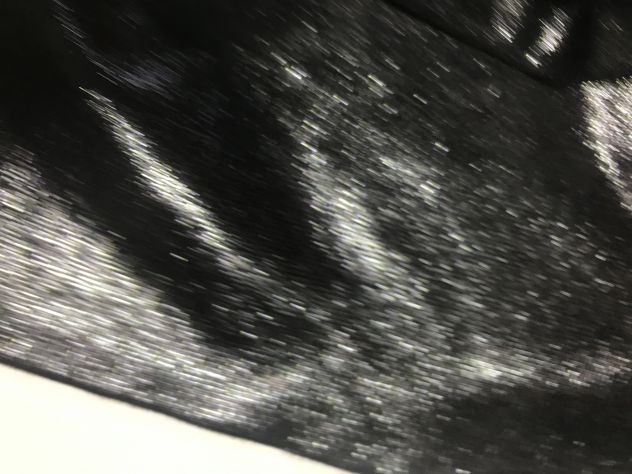 Pelle nera serigrafata argento per artigianato - Foto 2