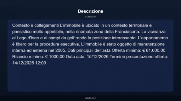 Immobile in asta di 116 m² in vendita a Corte Franca - Foto 10