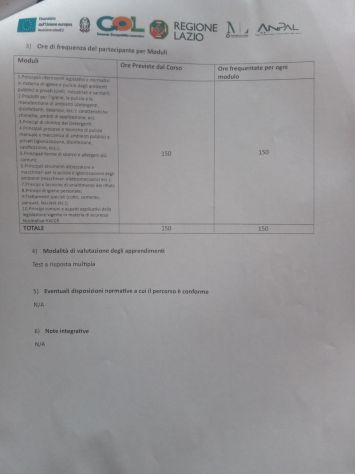 Legge 68/99 con attestato pulizie sanitarie civili art 1 - Foto 2