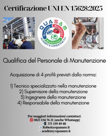 Personale di manutenzione Norma UNI EN 15628:2025 - Esame di qualifica