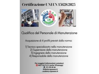 Personale di manutenzione Norma UNI EN 15628:2025 - Esame di qualifica