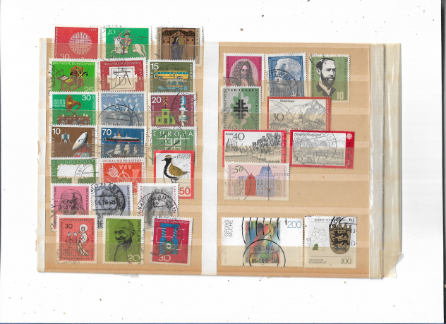 ANNI '50/'90 GERMANIA N 150 FRANCOBOLLI COMM.VI USATI