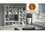 Mobili Moderni Parete Libreria Porta Tv Bianco Frassinato Cod 351M