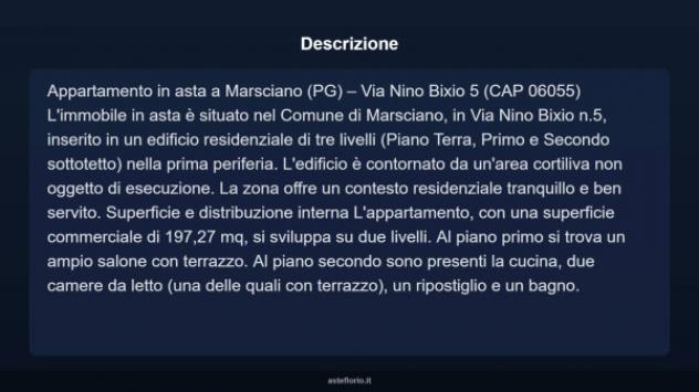 Immobile in asta di 197 m² in vendita a Marsciano - Foto 3
