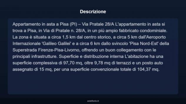 Immobile in asta di 104 m² in vendita a Pisa - Foto 3