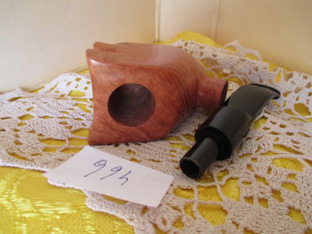 Pipa free hand in radica toscana lucidata con cera d'api vergine d'api e rifinit - Foto 4