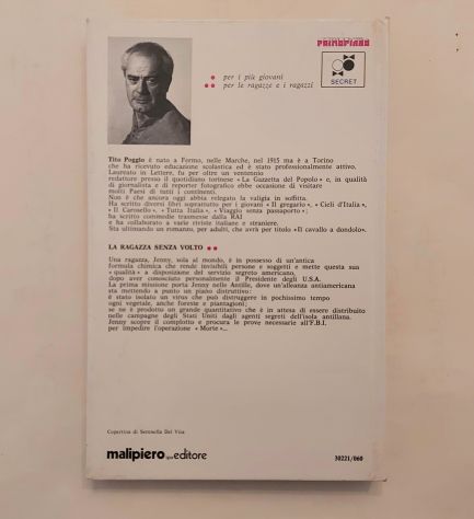 La ragazza senza volto di Tito Poggi Ed.Malipiero, 1979 - Foto 2
