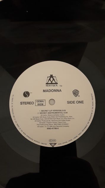 madonna, secret, LP Vinyl 1994 Sire Records Company, Made in Germany. - Foto 2