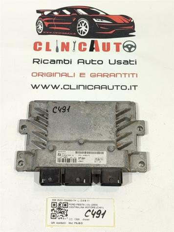 CENTRALINA MOTORE FORD Fiesta 6° Serie 8V21-12A650-TH F6JB/D diesel 1399 (0817)