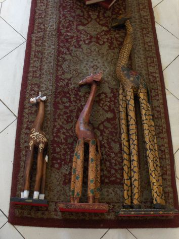 Trio Antche Sculture Giraffe - Foto 7