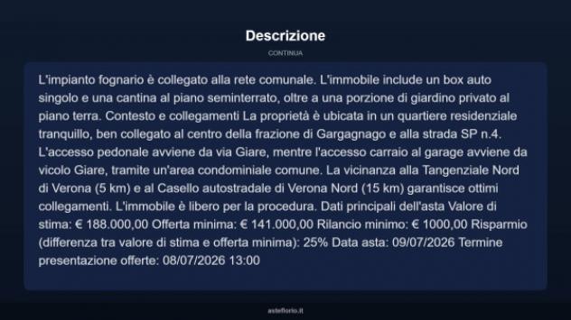 Immobile in asta di 95 m², box auto in vendita a Sant'Ambrogio di Valpolicella - Foto 15