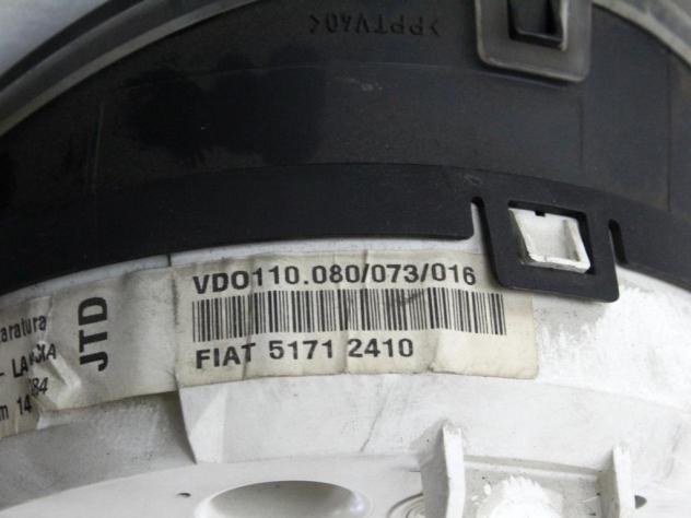 51712410 QUADRO STRUMENTI CONTACHILOMETRI FIAT MULTIPLA 1.9 D 85KW 5M 5P (2004) RICAMBIO USATO - Foto 4