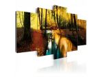 Quadro Torrente Boschivo 100x50 E 200x100 ARREDALACASA