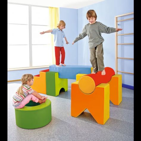 Wehrfritz set 8 moduli morbidi in schiuma per percorsi motori bambini - Foto 2
