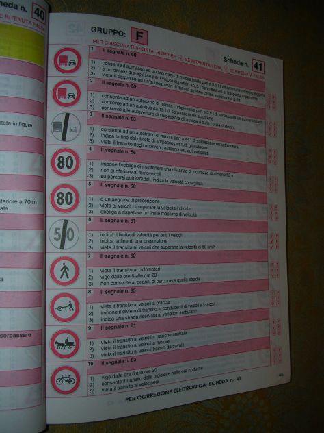 QUESTIONARIO PER LA PATENTE DI GUIDA A e B - Foto 6