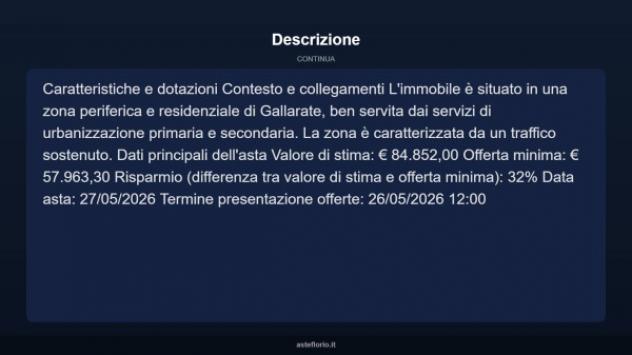 Immobile in asta di 94 m² in vendita a Gallarate - Foto 7
