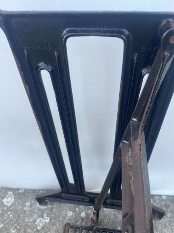 SINGER Tavolo supporto macchina da cucire in ghisa Vintage - Foto 4