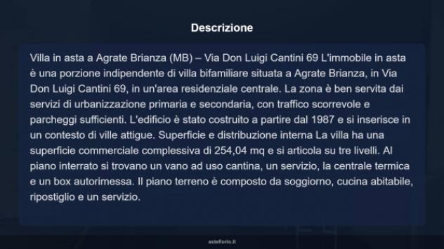 Immobile in asta di 254 m² con più di 5 locali e box auto doppio in vendita a Agrate Brianza - Foto 13