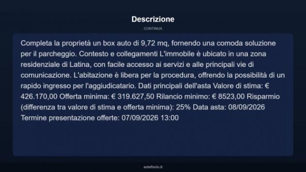 Immobile in asta di 210 m² con più di 5 locali e box auto in vendita a Latina - Foto 4