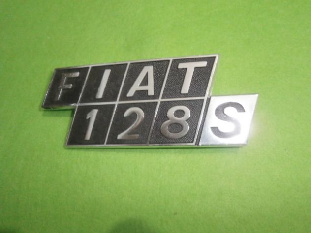 Scritta logo targhetta Fiat 128 S coupe' NUOVA