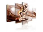 Quadro Bacio Alieno - Marrone - 100x50 E 200x100 ARREDALACASA