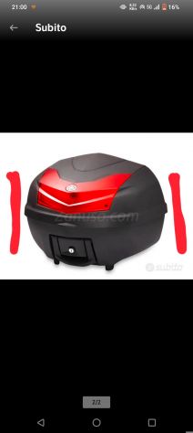 Bauletto City da 39 LT originale Yamaha