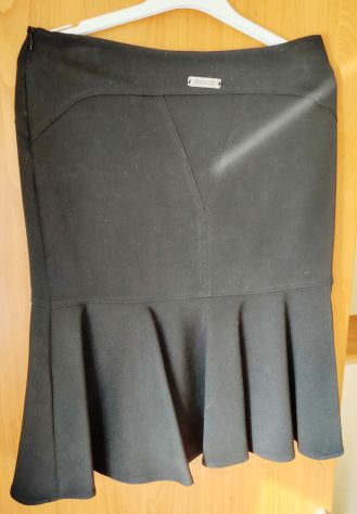 Gonna a campana pieghettata black/nera Rocco Barocco tg 44 - Foto 6