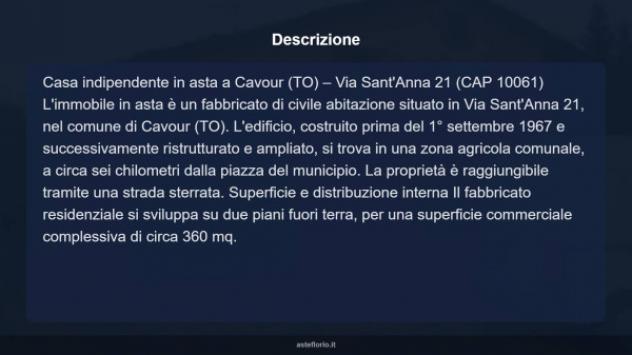 Immobile in asta di 360 m² con più di 5 locali e box auto in vendita a Cavour - Foto 15