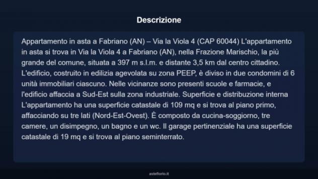 Immobile in asta di 109 m², box auto in vendita a Fabriano - Foto 4