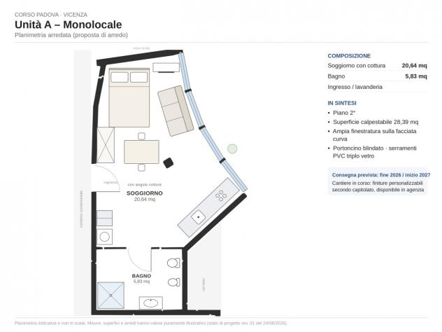Monolocale in vendita a Vicenza - Foto 4