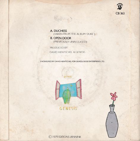 GENESIS - Duchess / Open Door - 7'' / 45 giri 1980 Charisma U.K - Foto 2