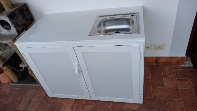 MOBILI CON LAVELLO IN ALLUMINIO DA ESTERNO SU MISURA - Foto 3