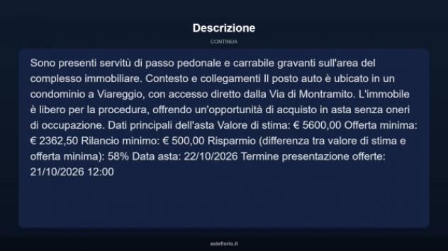 Immobile in asta di 21 m² in vendita a Viareggio - Foto 5