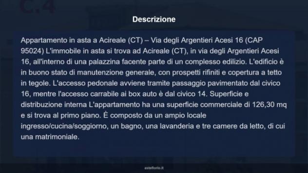 Immobile in asta di 126 m², box auto in vendita a Acireale - Foto 4