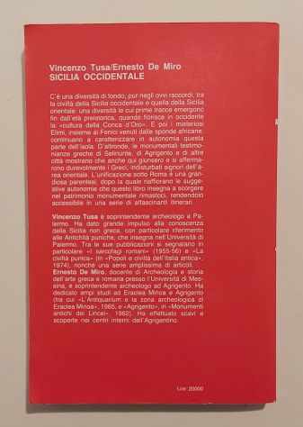 Sicilia Occidentale di Vincenzo Tusa/Ernesto De Miro Ed.Fratelli Melita, 1986 - Foto 2