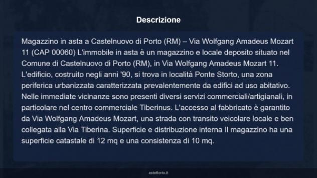 Immobile in asta di 12 m² in vendita a Castelnuovo di Porto - Foto 4