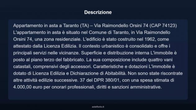 Immobile in asta di 60 m² in vendita a Taranto - Foto 13