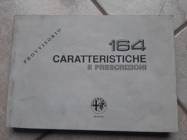 ALFA ROMEO 164 CARATTERISTICHE E PRESCRIZIONI ORIGINALE