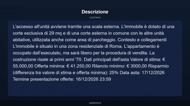 Immobile in asta di 115 m² con più di 5 locali in vendita a Roma - Foto 15